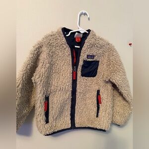 Patagonia Sherpa Fleece Jacket with Navy Accents